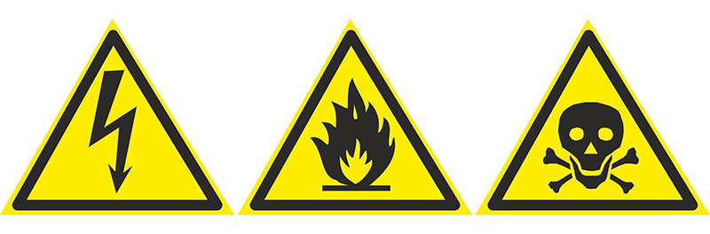 Де можна побачити знак вогненебезпечно